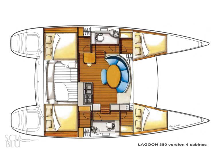 Lagoon 380: layout