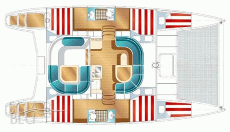 Nautitech 40: layout