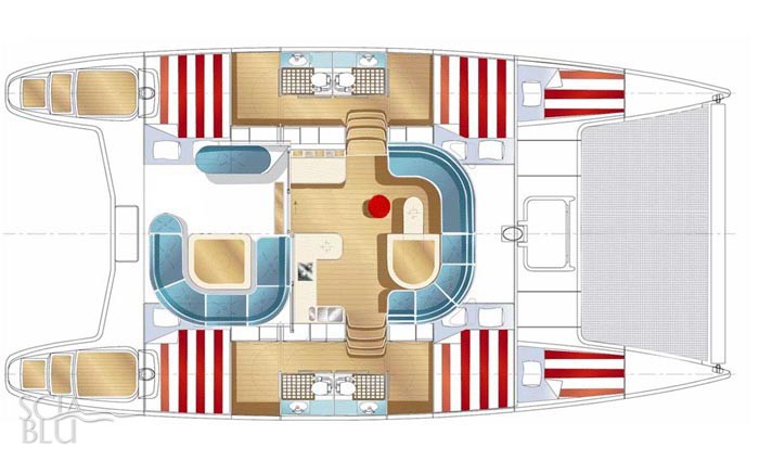 Nautitech 44: layout