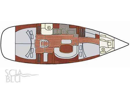 Oceanis 411 clipper: layout