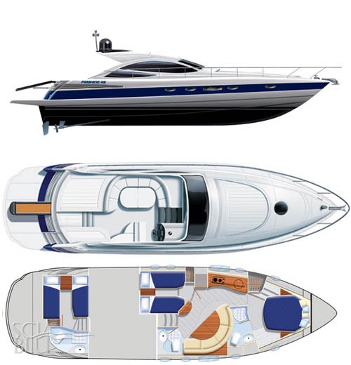 Pershing 46: layout