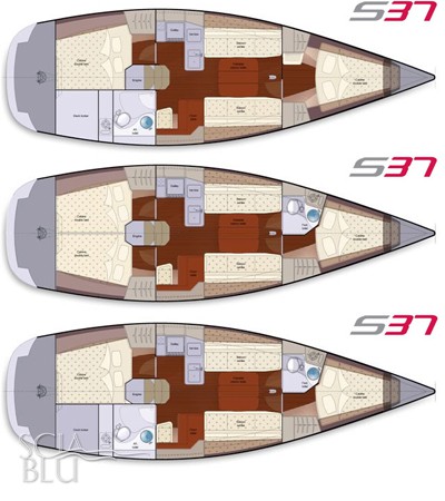 Salona 37: i vari layout