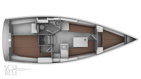 Bavaria 32 cruiser: layout