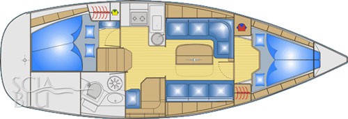 Bavaria 33: layout