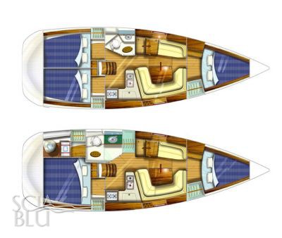 Sun Odyssey 35: layouts