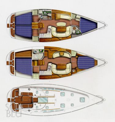 Sun Odyssey 40.3: layouts