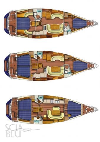 Sun Odyssey 45: layouts