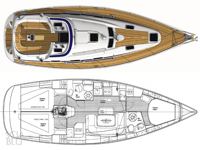 Bavaria 39: layout