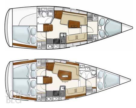 Hanse 350: i layouts