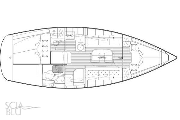 Bavaria 31 cruiser: layout