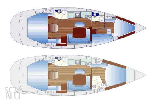 Bavaria 44: layouts