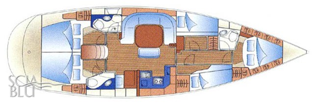 Bavaria 49: layout