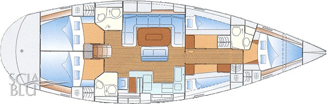 Bavaria 50: layout