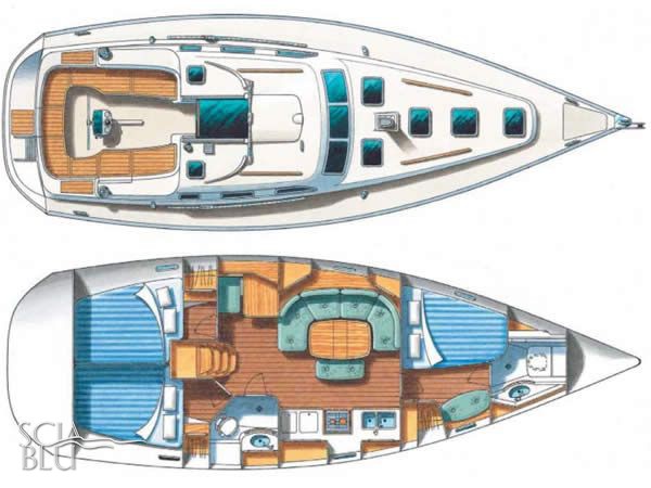 Oceanis 393: layout