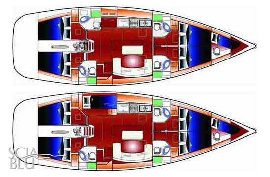 Cyclades 50.5: i layout