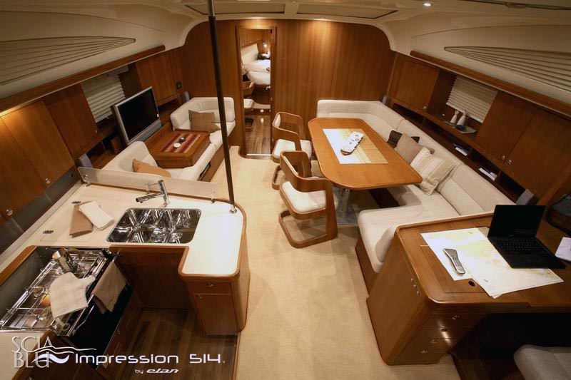 Elan 514 Impression: la spaziosa dinette